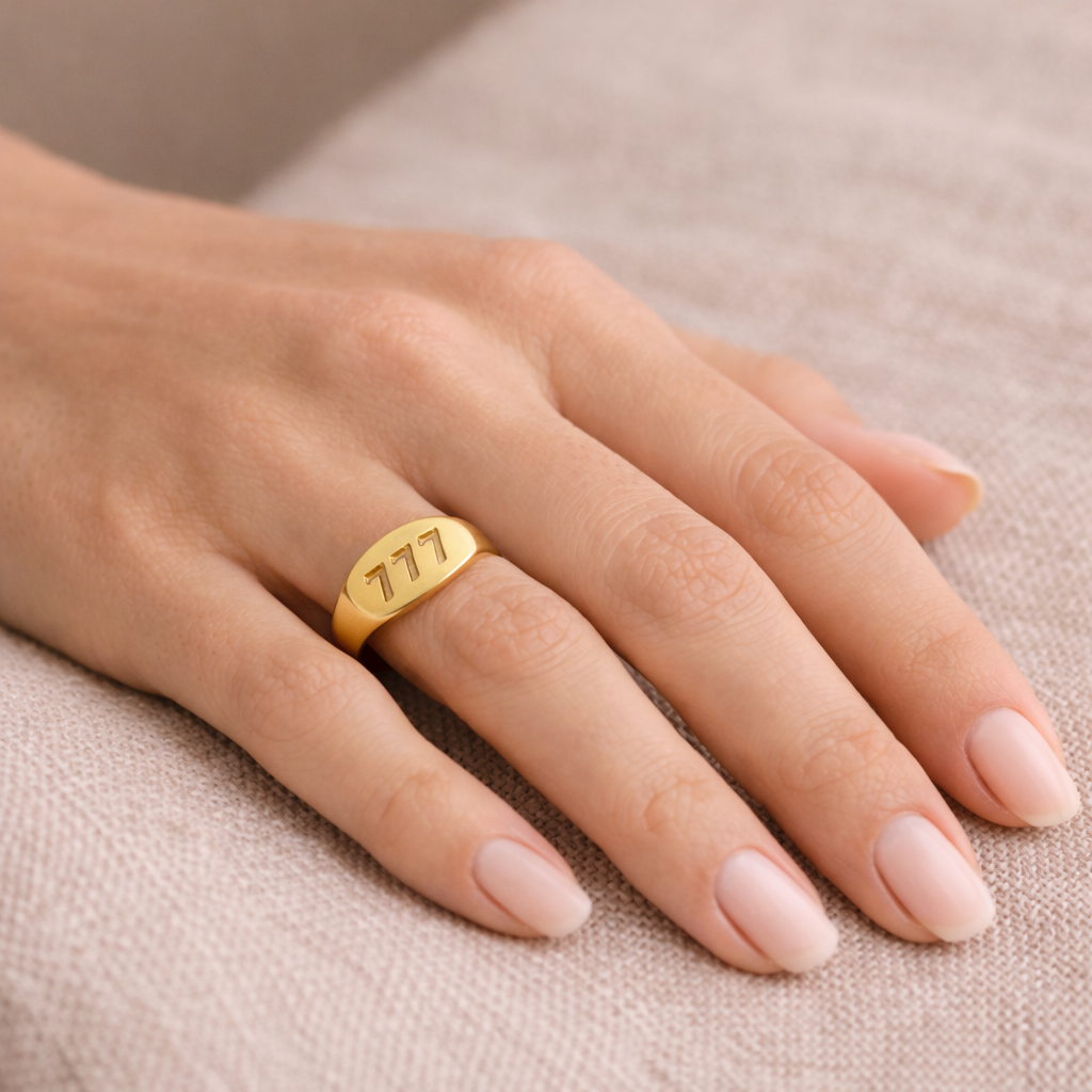 777 God's Number Ring | Gold Plated
