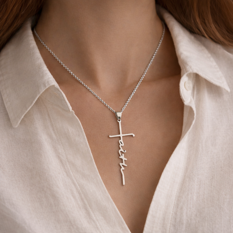 Faith Cross Pendant Necklace