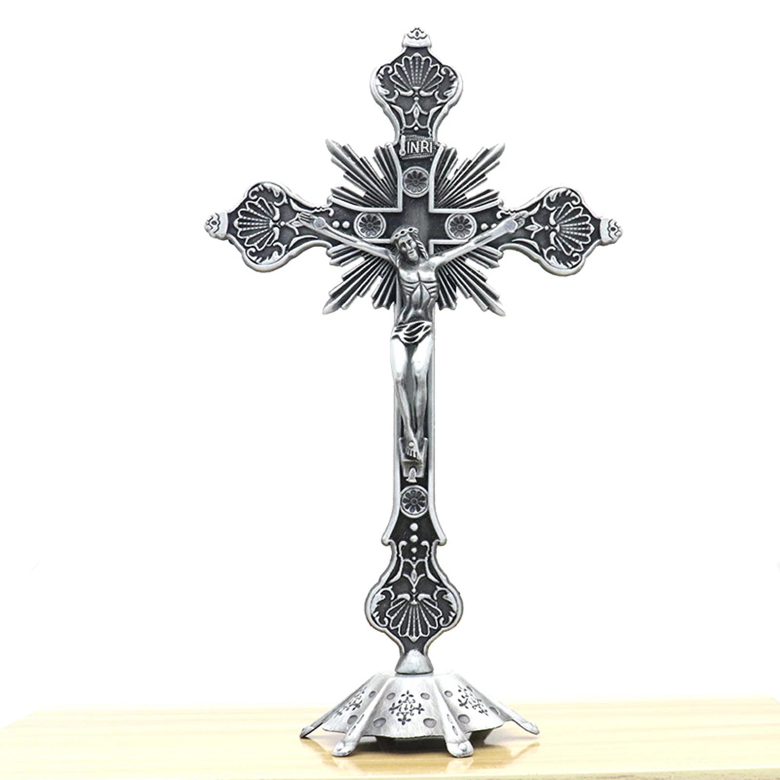 Jesus Crucifix Sculpture | Cross Statue Catholic Home Decor
